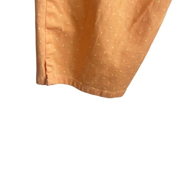 Susan‎ Bristol Pants Women 16 Orange Straight Leg Cotton Stretch Beachy Casual - Picture 6 of 9
